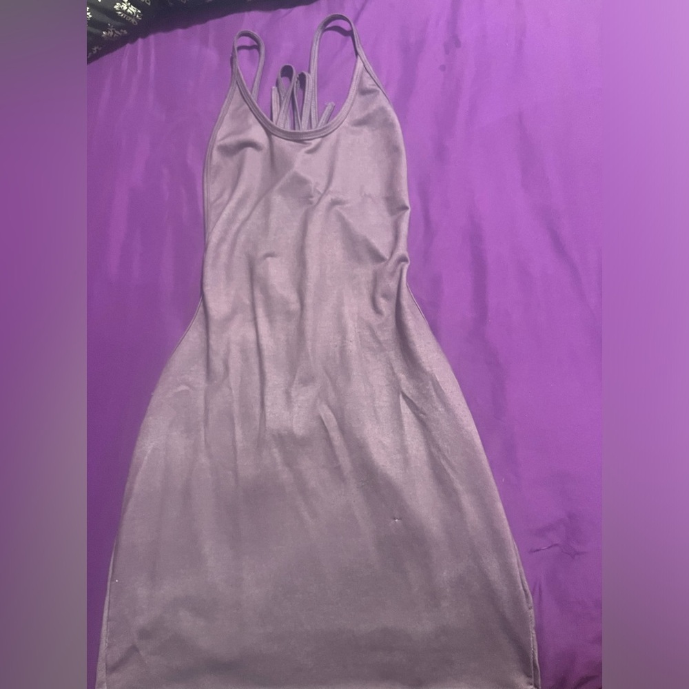Mini back less dress